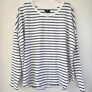 Ruti NEW Striped Long Sleeve Shirt $179 Sold Out Top Womens Size Large XL NWOT